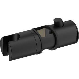 Wenko Libertà supporto doccia nero, supporto per soffione in plastica ABS per aste doccia.