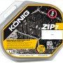 Catene da neve König ZIP 7 per auto con spazio ruota limitato in valigetta di plastica.