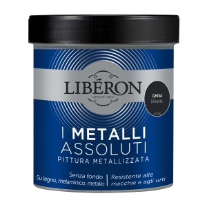 Barattolo di smalto per mobili Liberon grigio scuro.