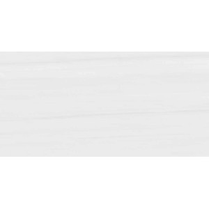 Piastrella per pavimenti bianca con leggera marmorizzazione.