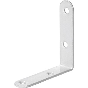 Squadretta per sedia bianca verniciata a polvere, 60x60x18 mm, per costruzioni in legno.