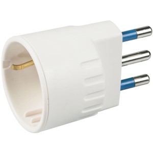 Adattatore multiplo t.b.t. bianco per prese.