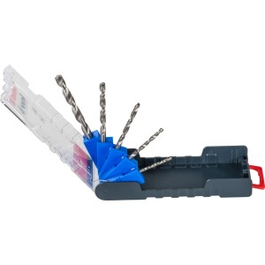 kwb Power-Box Set di punte da trapano per metallo HSS, 5 pezzi in scatola aperta.