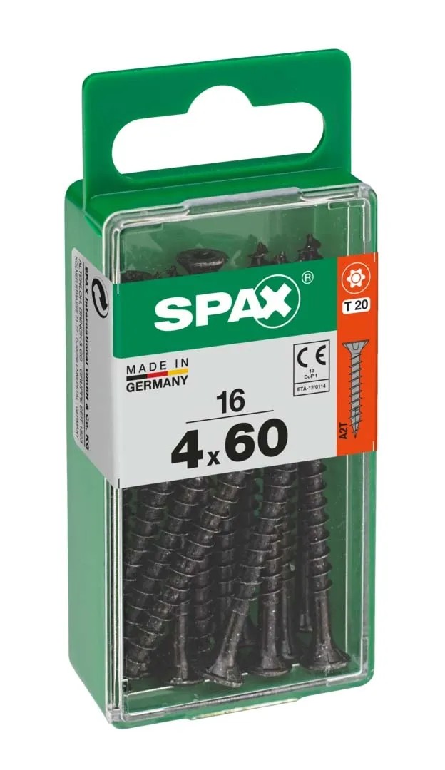 Vite Per Legno SPAX Testa Svasata Piana In Acciaio L 25 X 4,5 Mm, 75 - Foto 13