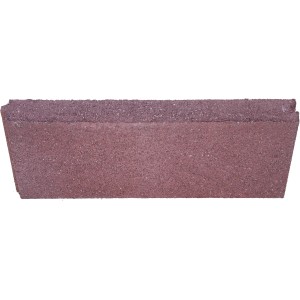 Bordura t.b.t. in cemento color rosso-marrone per la progettazione del giardino.