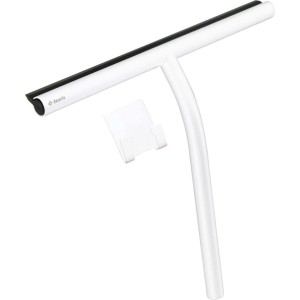 Raschietto acqua acciaio gomma con gancio Idrostile 261 mm bianco opaco