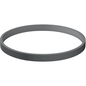 Anello di tenuta grigio per tubi di scarico fumi, accessorio per stufe.