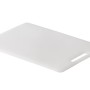 Tagliere t.b.t. bianco rettangolare con foro per maniglia.