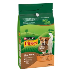 Cibo secco per cani Purina Friskies Mini Menù con pollo e verdure adulto 1,5 kg