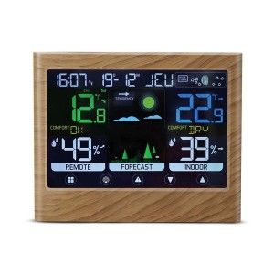 Stazione meteo e sveglia a colori con sonda esterna
