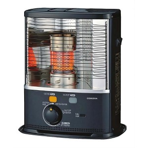 Stufa a paraffina Corona nera per uso interno. Ideale come riscaldamento ausiliario.
