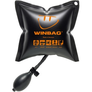 Cuscino di montaggio Winbag, cuscino ad aria nero per sollevare e allineare, ideale per lavori di montaggio.