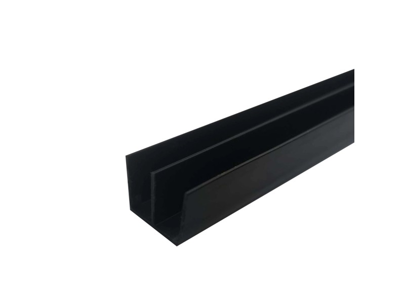 Profilo Di Copertura Nero Tipo I Per Scanalatura 8 – Lunghezza 2m (5 Pezzi) DOLD Mechatronik