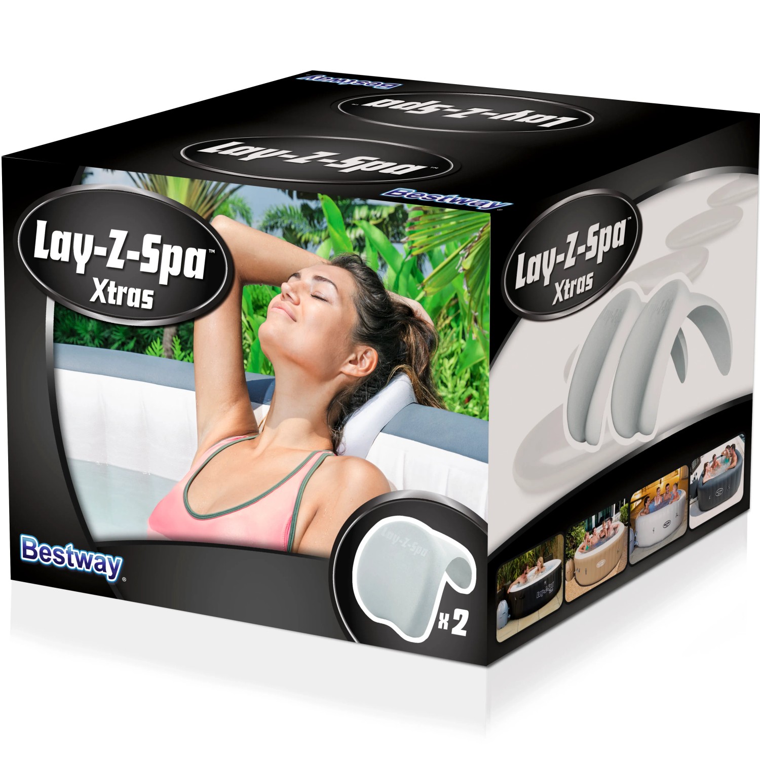 Bestway Lay-Z-Spa Cuscini poggiatesta 2 pz: Comodi poggiatesta per vasche idromassaggio.