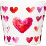 Scheurich vaso decorativo Heartbeat con cuori, Ø 13cm, ideale per piante da interno.