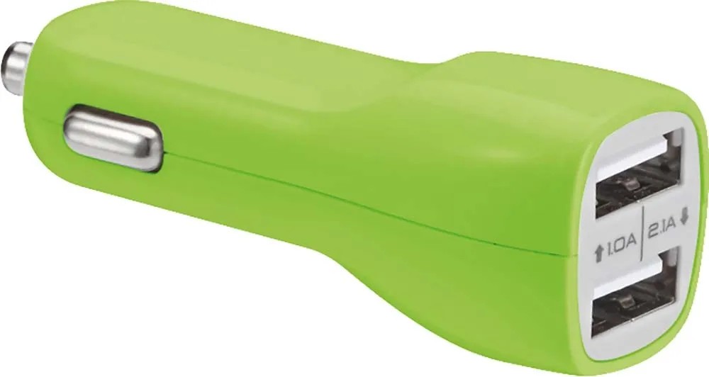 Mini Caricatore Da Auto Per Smartphone E Tablet Con 2 Uscite USB Lime - Foto 10