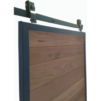 Binario metallo attacco a T verniciato opaco nero