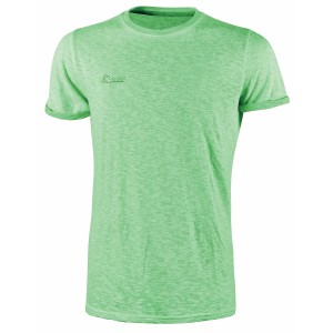 T-shirt t.b.t. verde chiaro per abbigliamento da lavoro a maniche corte.