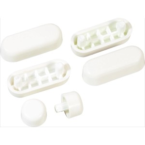 baliv Cuscinetti di ricambio per sedili WC, 6 pezzi, in plastica.