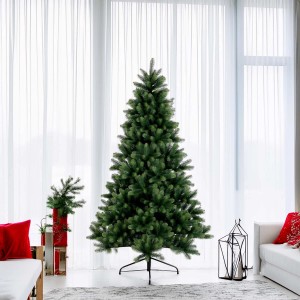 Albero di Natale artificiale Nagano in PE verde H 150 x Ø 91 cm