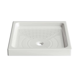 Piatto doccia quadrato in ceramica Polo 80x80 cm bianco