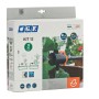 Kit microirrigazione t.b.t. in scatola, sistema di irrigazione per giardino e piante.