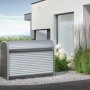 Biohort StoreMax 160 box da giardino in grigio quarzo. Box universale impermeabile con serranda e serratura a cilindro.