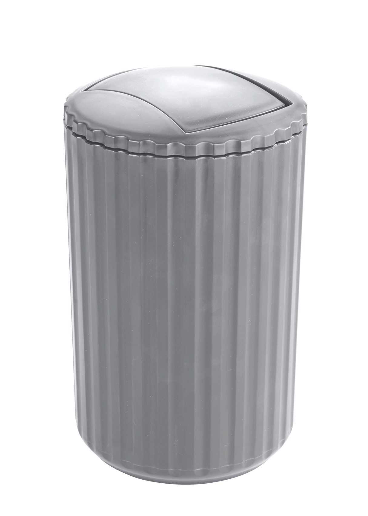 Pattumiera Con Coperchio 25L – 2 Pezzi, 2 Scomparti, Per Raccolta Differenziata, Plastica Riciclata, Made In EU, Nero/Argento
