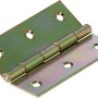 Cerniera stretta zincata gialla, 60x34 mm, per giunzioni mobili.