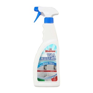 Rhütten Via Muffa Rh Spray antimuffa, flacone da 750ml.