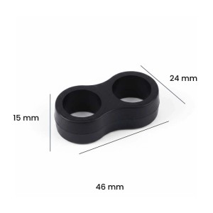Confezione antiurto per maniglia nero 4 pz