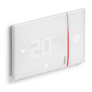 Cronotermostato t.b.t. bianco con display digitale.