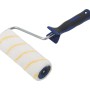 Rullo per pittura LUX Goldfaden 18cm, pelo corto con impugnatura morbida blu e nera.