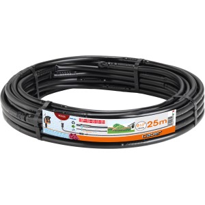 Tubo nero per microirrigazione t.b.t. (25m) per irrigazione giardino.