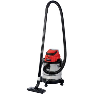 Einhell Power X-Change TC-VC 18/20 Li Solo aspiratutto: aspiratore per liquidi con serbatoio in acciaio inox e accessori.