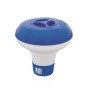 Galleggiante per prodotti chimici Bestway per pastiglie fino a 20g, blu e bianco.
