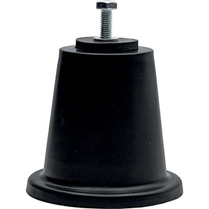 Basi pavimento fissi nero Ø 100 mm x H 90 mm Pmax 325 kg 4 pz