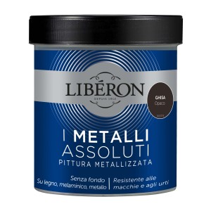 Smalto per mobili grigio scuro Liberon, adatto per legno e metallo.