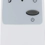 Telecomando per condizionatore portatile KGM 7000-35, telecomando bianco con tasti grigi.