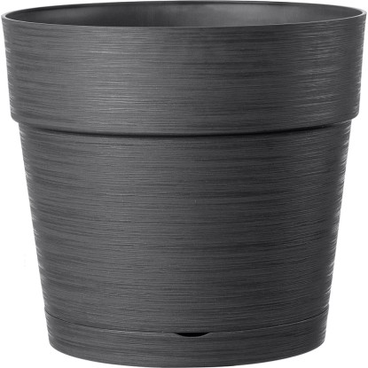 Vaso Save in plastica antracite Ø 20 cm