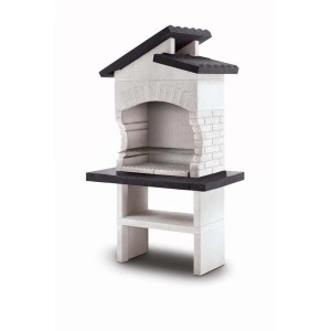 Barbecue a carbonella Palazzetti Procida griglia 68x40 cm in cemento