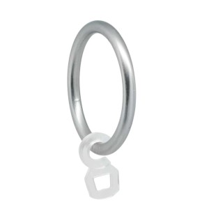 t.b.t. Scorritenda in Kit: Anello con gancio in plastica per bastoni per tende.