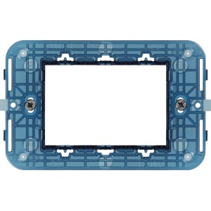 Placca blu t.b.t. per interruttori e prese.