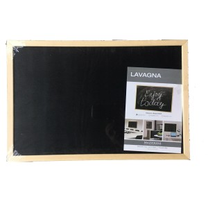 t.b.t. Lavagna con cornice in legno, ideale come bacheca.
