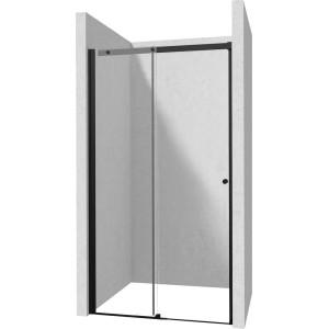 Porta doccia scorrevole Idrostile 110x200 cm Nero