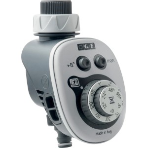 Timer per irrigazione grigio t.b.t. per irrigazione giardino.