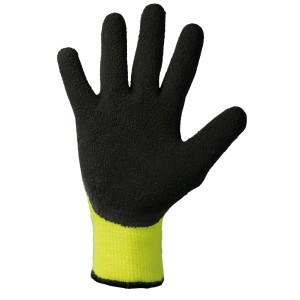 Guanto da lavoro t.b.t. nero con polsino giallo.