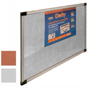Zanzariera estensibile Derby Medal 100/192 cm H 70 cm fibra vetro bronzo