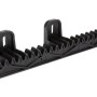 Cremagliera nera per motori per porte da garage, per l'automazione delle porte da garage.