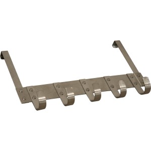 Appendiabiti da porta in metallo con 5 ganci per giacche e altro – ideale per l'ingresso.